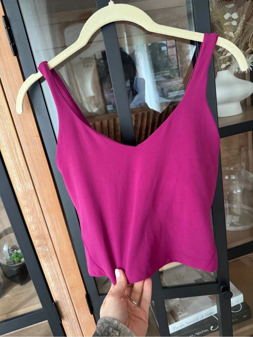 Lululemon Align Tank Top sports bra Magenta Purple berry cropped